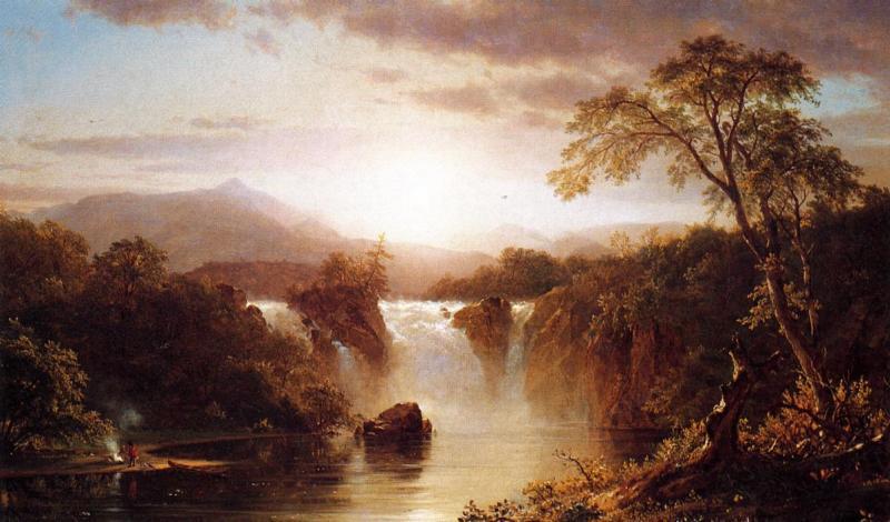 Frederic Edwin Church Landscape with Waterfall France oil painting art